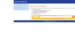 Desktop Screenshot of greatsayings.net